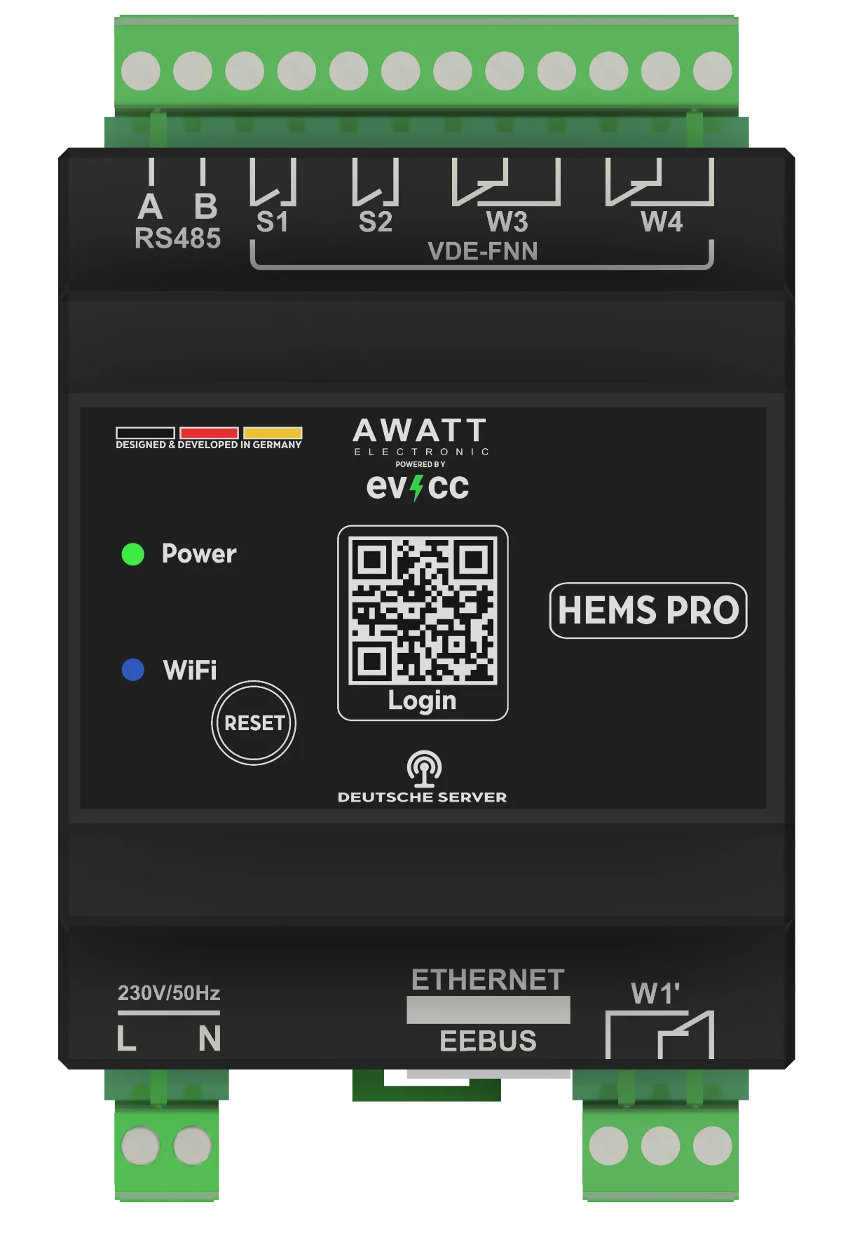 HEMS PRO Energiemanagement System Frontalansicht
